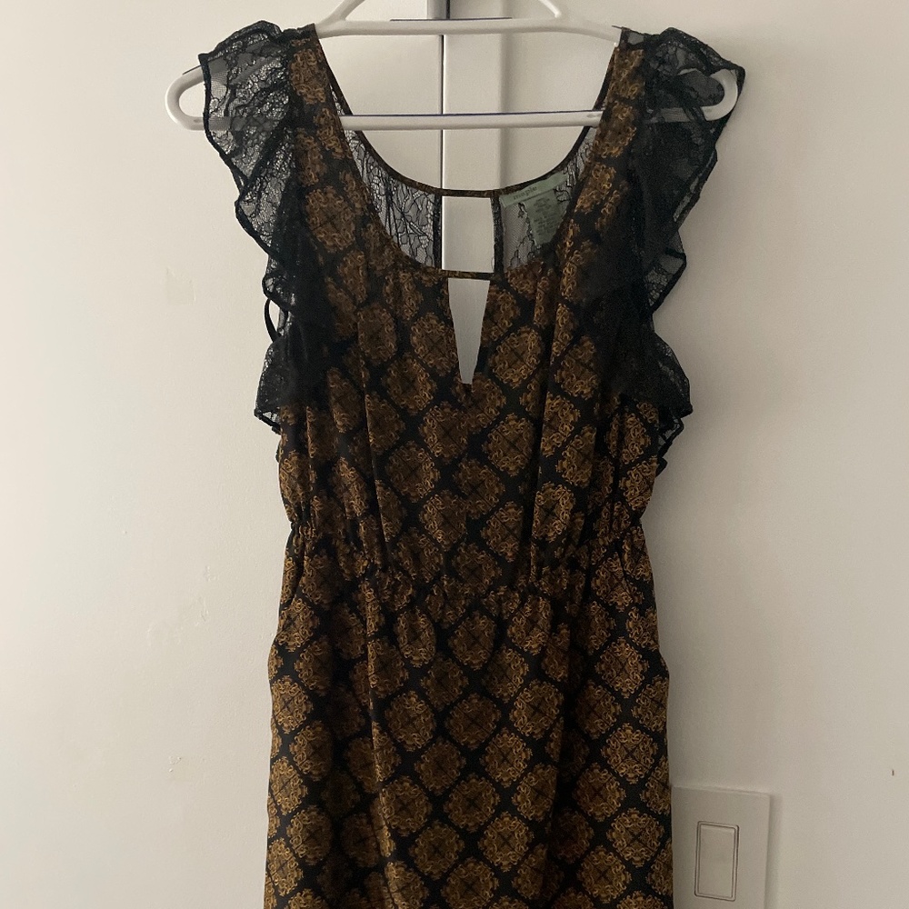 Silk lace Anthropologie dress xs